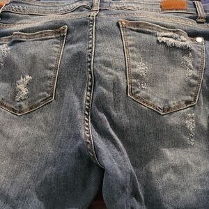 Judy Blue Skinny Blue Jeans Distressed Vintage